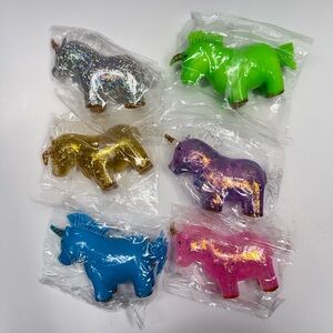 Unicorn squeeze fidget toys (6) new!